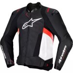 Blouson alpinestars missile v3 noir blanc rouge fluo