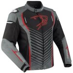 Blouson bering gang noir gris rouge