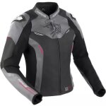 Blouson bering lady snap noir gris rouge