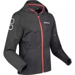 Blouson bering profil noir rouge