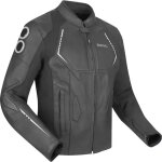 Blouson bering radial noir blanc