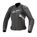Blouson femme alpinestars stella gp plus r v3 noir blanc