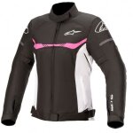 Blouson femme alpinestars stella t - sps wp noir blanc fuchsia