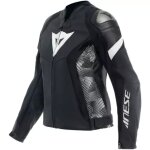 Blouson femme dainese avro 5 pelle noir blanc
