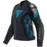 Blouson femme dainese avro 5 pelle noir bleu anthracite