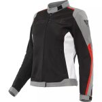 Blouson femme dainese lady hydra flux 2 d - dry noir charbon gris lava rouge