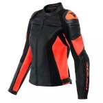 Blouson femme dainese racing 4 lady noir rouge fluo