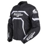 Blouson femme furygan mystic lady evo noir blanc