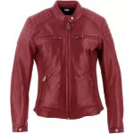 Blouson femme helstons jody soft rouge