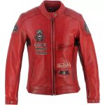 Blouson femme helstons von dutch pretty cuir soft rouge Blouson femme helstons von dutch pretty cuir soft rouge