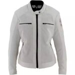 Blouson femme helstons widow air mesh gris