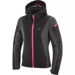 Blouson femme ixon burning anthracite noir rose