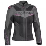 Blouson femme ixon lady draco noir anthracite fuchsia