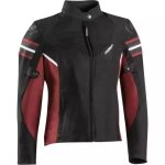 Blouson femme ixon lady ilana evo 3 en 1 noir bordeaux