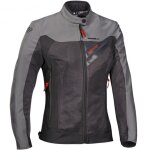 Blouson femme ixon lady orion anthracite gris rouge