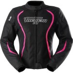 Blouson furygan femme odessa vented 3in1 noir blanc rose