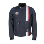 Blouson helstons hamilton mesh bleu