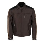 Blouson helstons tissu ace marron