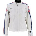 Blouson helstons x motul racing air argent