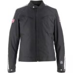 Blouson helstons x motul racing noir blanc