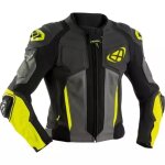 Blouson ixon vendetta evo noir anthracite jaune vif