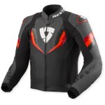Blouson rev'it quantum 3 noir neon rouge