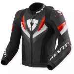 Blouson rev'it quantum 3 pro noir rouge