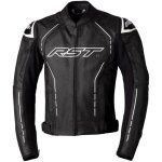 Blouson rst s - 1 cuir noir blanc