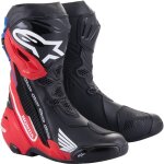 Botte alpinestars honda supertech r noir rouge fluo bleu Botte alpinestars honda supertech r noir rouge fluo bleu