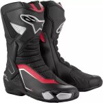 Bottes alpinestars smx - 6 v3 noir argent rouge Bottes alpinestars smx - 6 v3 noir argent rouge