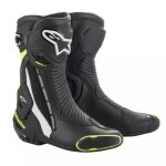 Bottes alpinestars smx plus v2 noir blanc jaune fluo