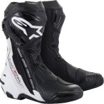 Bottes alpinestars supertech r vented noir blanc Bottes alpinestars supertech r vented noir blanc