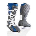 Bottes cross acerbis x - race gris bleu