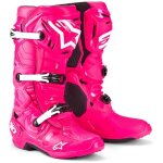 Bottes cross alpinestars tech 10 diva rose blanc