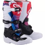 Bottes cross enfant alpinestars tech 7s blanc noir arc - en - ciel