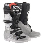 Bottes cross enfant alpinestars tech 7s noir argent blanc dor