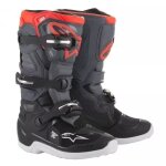 Bottes cross enfant alpinestars tech 7s noir gris rouge fluo