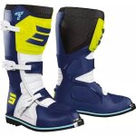 Bottes cross enfant shot race 2 bleu neon jaune
