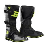 Bottes cross enfant shot race 2 kid camouflage jaune fluo