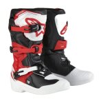 Bottes enfant cross alpinestars tech 3s youth rouge noir