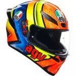 Casque agv k1 s izan orange bleu Casque agv k1 s izan orange bleu