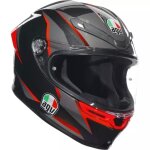 Casque agv k6 s slashcut noir gris rouge Casque agv k6 s slashcut noir gris rouge