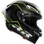 Casque agv pista gp rr performante carbone citron vert argent Casque agv pista gp rr performante carbone citron vert argent