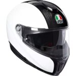 Casque agv sportmodular solid mplk carbone blanc Casque agv sportmodular solid mplk carbone blanc