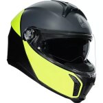 Casque agv tourmodular multi mplk balance noir mat jaune fluo gris Casque agv tourmodular multi mplk balance noir mat jaune fluo gris