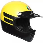 Casque agv x101 dust noir mat jaune
