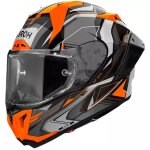 Casque airoh gp 800 must orange brillant