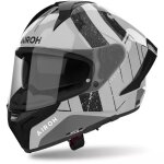 Casque airoh matryx scope gris clair noir