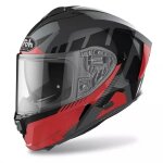 Casque airoh spark rise noir rouge brillant