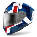 Casque airoh spark shogun bleu rouge brillant